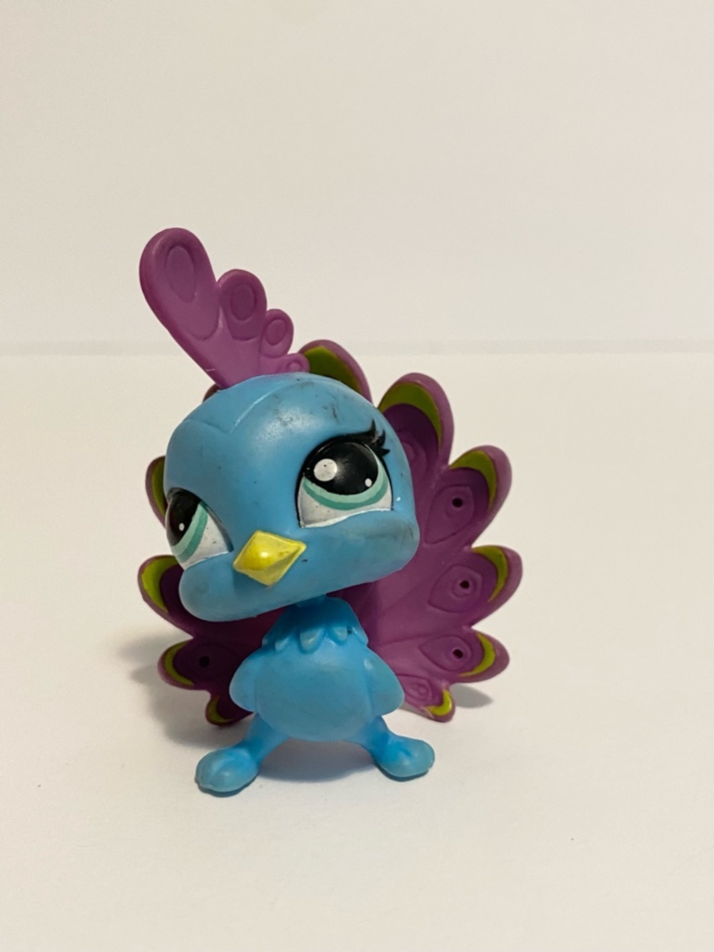 Little Petshop Bird Basil Featherstone 2010 LPS Peacock Blue Purple Toy 4/$20 🛑